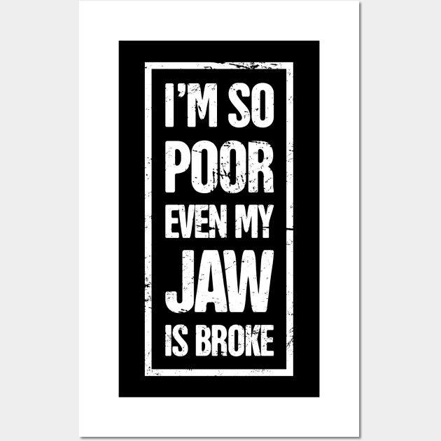 Funny Broken Jaw Get Well Soon Gift Wall Art by MeatMan